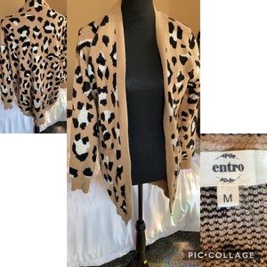 Leopard cardigan medium